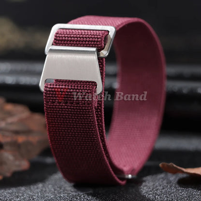 Bracelet de montre tressé en Nylon, 18/20/22mm, élastique, troupes françaises, sac de Parachute, Bracelet de Sport universel pour hommes et femmes
