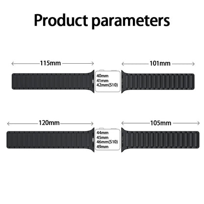 Correa con hebilla magnética para relojes Apple de 46 mm, 44 mm, 40 mm, 45 mm, 41 mm, 42 mm, correa de silicona para iWatch serie 11, 10, 9, 8, 7, 6, SE, Ultra 3