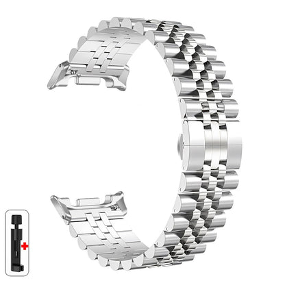 Luxury Stainless Steel Strap for Samsung Galaxy Watch 8 Classic 46mm, Metal Bracelet for Galaxy 8 40mm 44mm, Men's Watchband