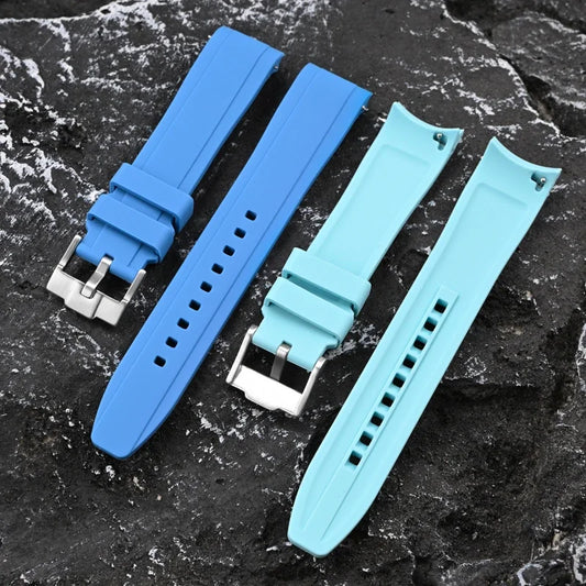 Cinturino in gomma TPU per Omega X Swatch MoonSwatch, ad ansa curva, in silicone, a sgancio rapido, da 20 mm, per cinturino per orologio planetario Snoopy