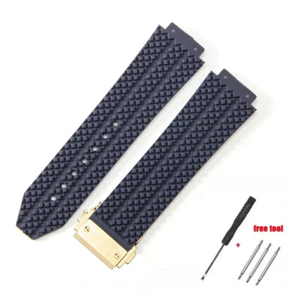 Replacement watch strap for Hublot Big Bang Classic Fusion Bracelet 24*17mm 26*19mm Soft Silicone Rubber Watch Strap