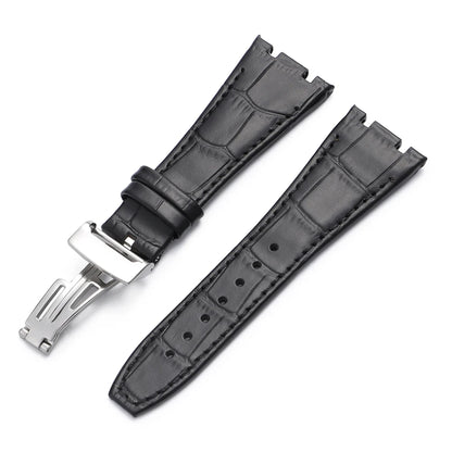 Bracelet de montre en cuir de vache souple, pour Audemars Piguet Royal Oak Offshore Ap 15400 15703, résistant à la sueur, pour hommes et femmes, boucle pliante