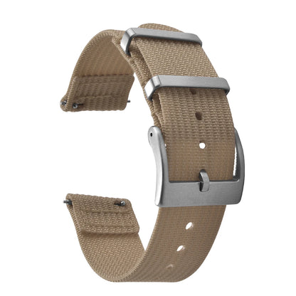Bracelet de montre en nylon à dégagement rapide-bande durable à texture nervurée en deux pièces 18 mm 20 mm 22 mm pour montres militaires tactiques