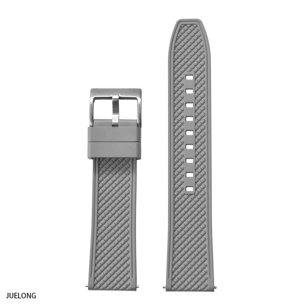 Nouveau Design HAISCH FKM bracelet de montre en caoutchouc 18mm 20mm 22mm 24mm forme de balle bracelets de montre à dégagement rapide bracelets de plongée étanches