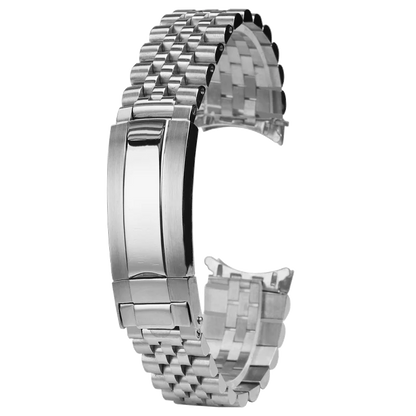 Cinturino per orologio in acciaio inossidabile da 18 mm/19 mm con estremità curve per Seiko 5. Sxns80/79/79k/77k/73 SNK381K1/391K1/357K1/361K1/385K1/393