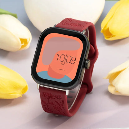 Carved Strap for Redmi Watch 6 5 4, Magnetic Silicone Bracelet for Redmi Watch 5 Active 3 Lite 5 Lite 3 Active
