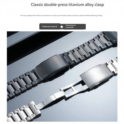 CasiOak Titanium Alloy Case and Strap, DIY Modification Accessories for Casio GA2100 GA-B2100 GA2110 Watches, Replacement Kit