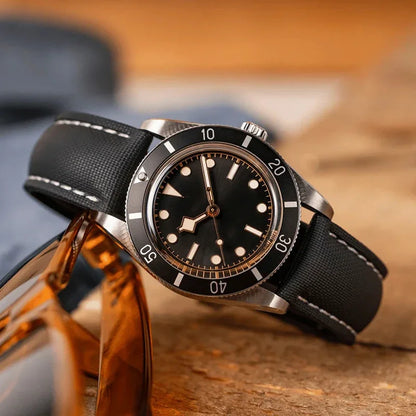 Bracelet montre en caoutchouc florocarbone - avec ou sans Surpiqures / Rapide / Déployante