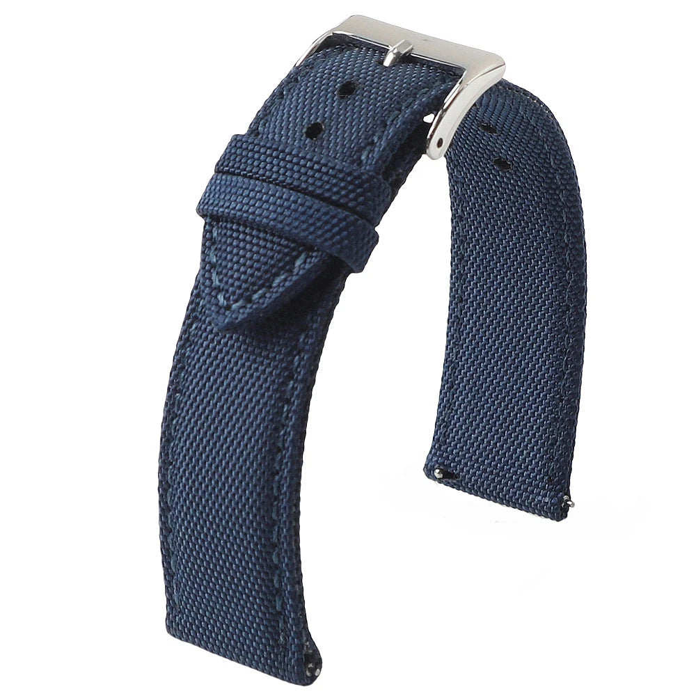 Cinturino per orologio in tessuto a vela impermeabile, 18mm 19mm 20mm 21mm 22mm 24mm, cinturino in nylon doppio strato, sgancio rapido, per orologio sportivo da uomo