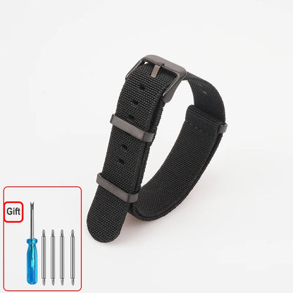 Cinturino per orologio NATO, paracadute in nylon elastico