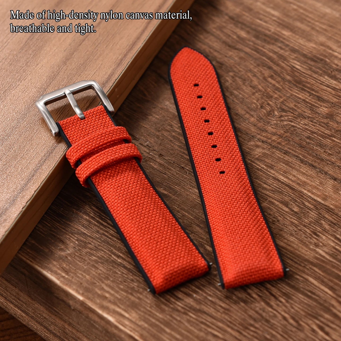 Bracelet de montre en tissu voile de qualité 18/19/ 20/21/22mm, en caoutchouc de Silicone, en Nylon, en tissu à dégagement rapide, ceinture universelle