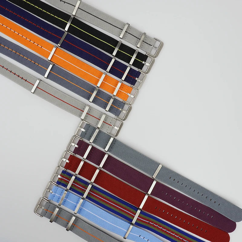 Cinturino per orologio NATO, paracadute in nylon elastico