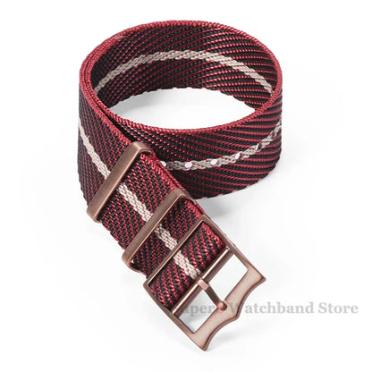 Bracelet en Nylon de qualité supérieure pour Bracelet de montre militaire en toile Tudor, 20mm 22mm, en tissu Seiko, pour Bracelet Rolex, boucle en Bronze