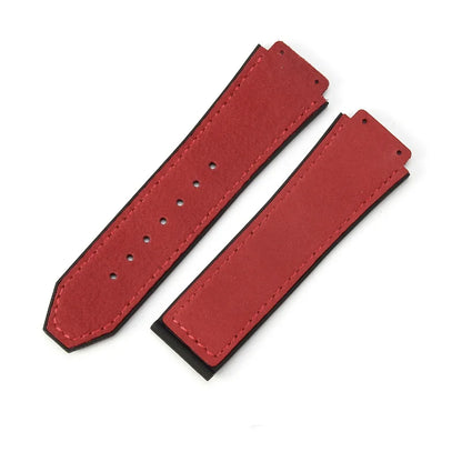 For Hublot BIGBANG Classic Fusion Leather Silicone Rubber Suede Watch Strap Dedicated Interface Lug System Band 26*19mm Bracelet