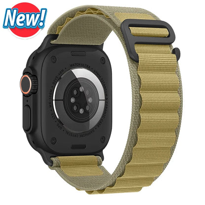 Bracelet à boucle alpine pour Apple watch Ultra 3 2 bandes 49mm 45mm 44mm 40mm 41mm 46mm 42mm Bracelet iWatch série 11 10 SE 9 8 7 6 5 4