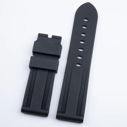 Accessoires intelligents universels, bracelet de montre en caoutchouc FKM souple de 22/24mm, adapté au bracelet Panerai, boucle à ardillon PAM441/111