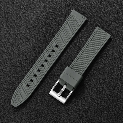 Bracelet en caoutchouc fluoré FKM, 18mm 20mm 22mm 24mm, Bracelet de montre à dégagement rapide pour plongée Omega Seiko Tissot Rolex, ceinture universelle
