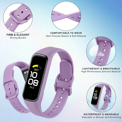 Bracelet de rechange en silicone souple pour Samsung Galaxy Fit 2, bracelet de montre de sport