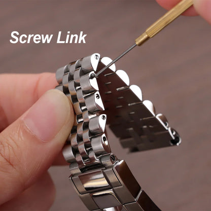 Cinturino di lusso curvo per Rolex, accessori per bracciali Jubilee, cinturino in acciaio inossidabile da 20mm 21mm 22mm, cintura in metallo