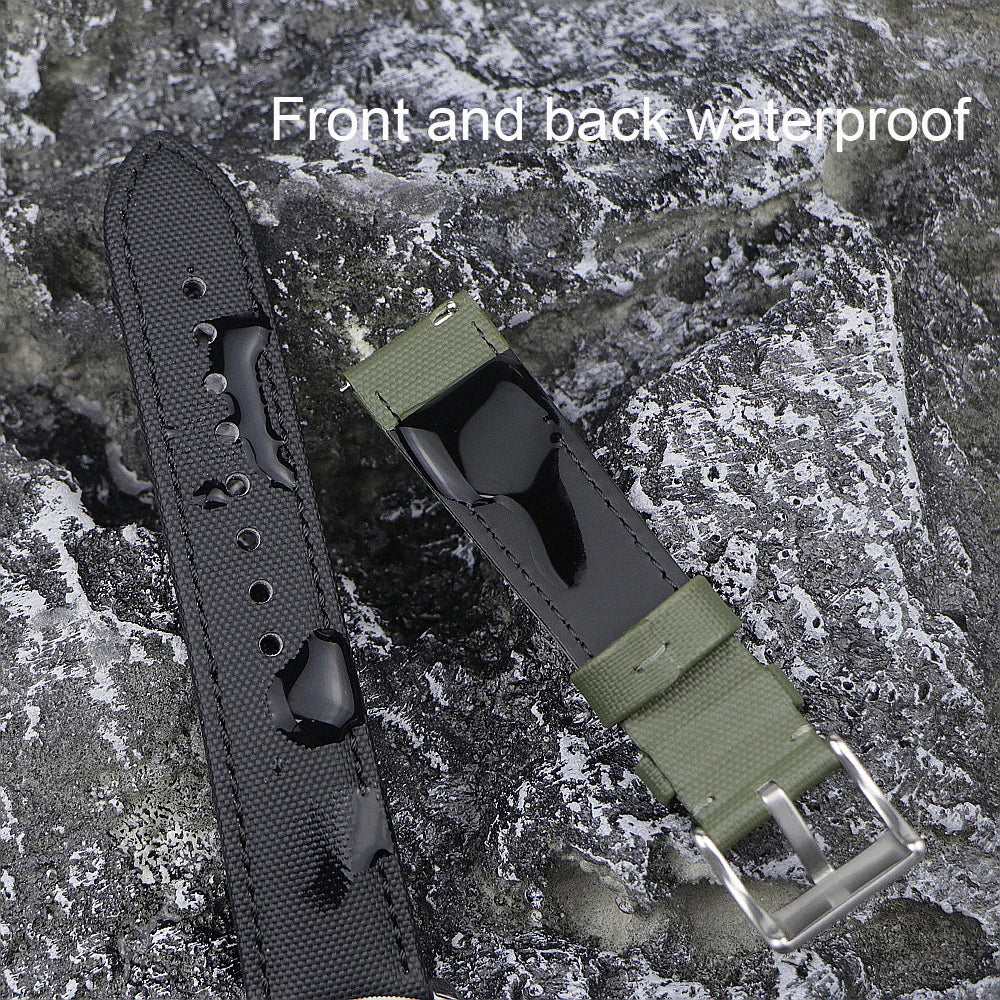 High-quality voile fabric watch strap, 18mm 19mm 20mm 22mm, waterproof fabric watch strap, quick-release belt accessories