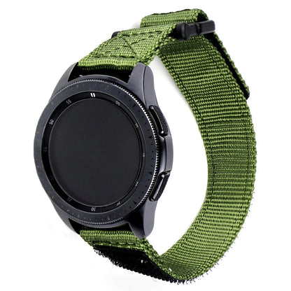 Bracelet de montre militaire en Nylon de qualité supérieure pour Samsung Galaxy Watch, pour hommes, avec libération rapide pour montre intelligente 20mm 22mm