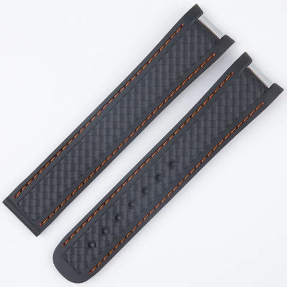 Bracelet en caoutchouc et Silicone, 19mm 20mm, pour Omega Seamaster 300 AT150 Aqua Terra, Bracelet de montre en acier inoxydable, boucle pliable