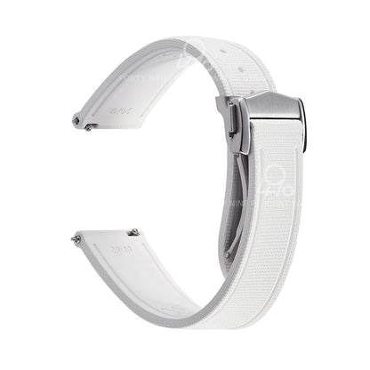 Bracelet universel à dégagement rapide, 20mm 21/22mm, 18/19mm/23mm/24mm, FKM, en caoutchouc, pour Omega Rolex Tissot Seiko