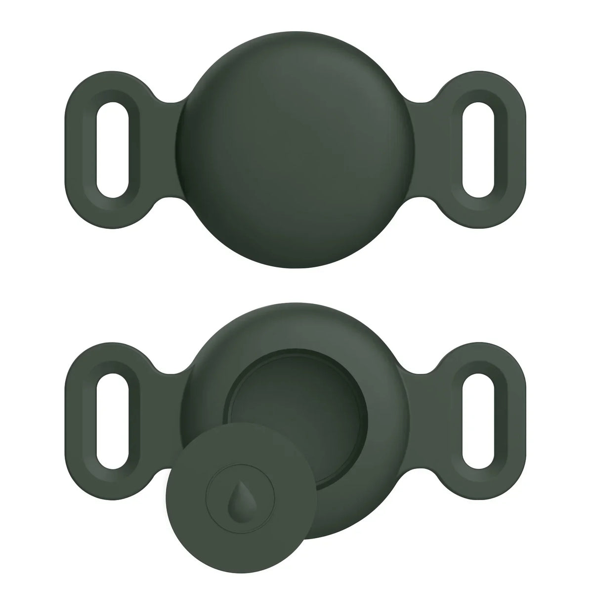 Coque en silicone souple avec porte-clés pour Apple Airtag, collier de chien et de chat, housse de protection anti-rayures pour étiquettes d'air, sacs à dos de bagages