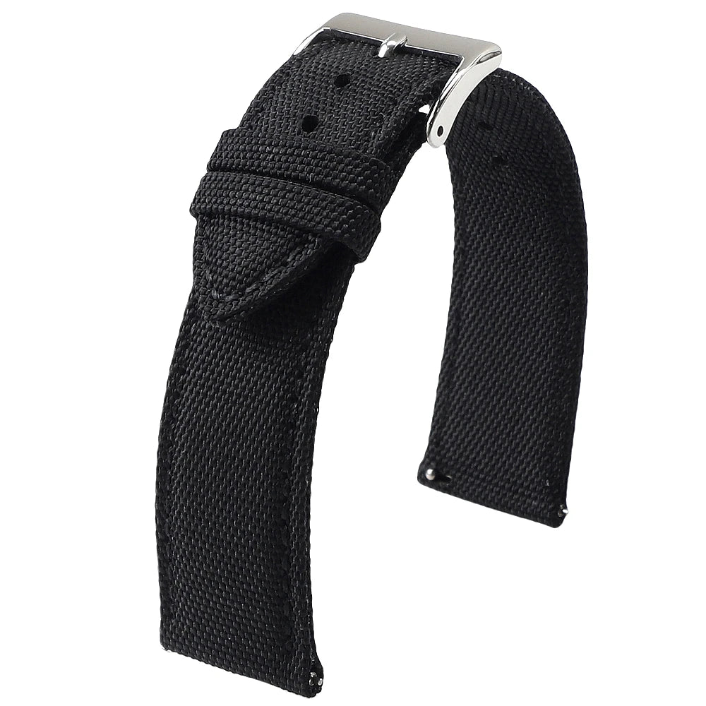 Cinturino per orologio in tessuto a vela impermeabile, 18mm 19mm 20mm 21mm 22mm 24mm, cinturino in nylon doppio strato, sgancio rapido, per orologio sportivo da uomo