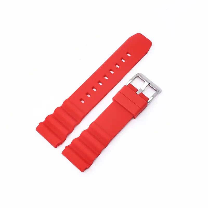 Bracelet de montre en Silicone, 20mm 22mm, pour Rolex SUBMARINER, étanche, pour plongée, Seiko SKX007 SRP777J1, Bracelet de sport pour citoyen