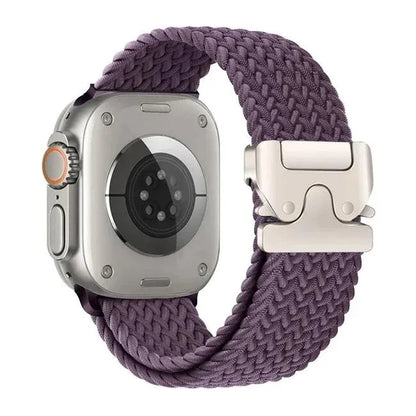 Nylon Solo Loop Bracelet for Apple Watch 46mm 44mm 45mm 42mm 40mm 38mm 41mm Ultra2 49mm iWatch Series 10 9 SE 8 7 6 5 4
