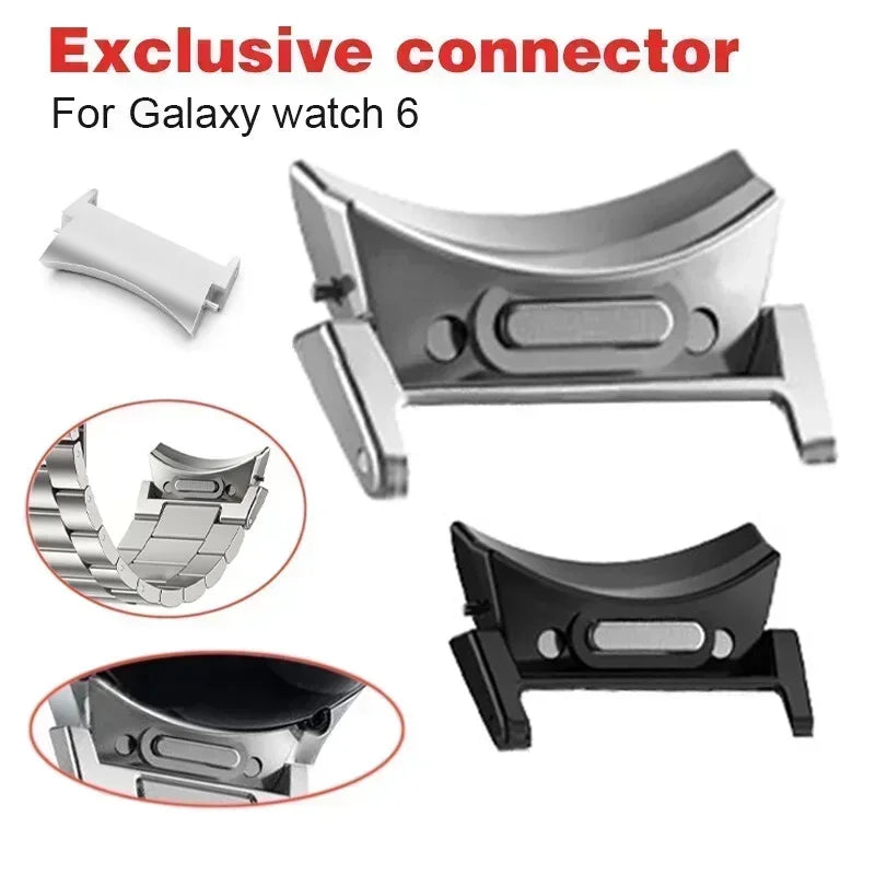 Adattatore a innesto rapido per Samsung Galaxy Watch 7/6 (44/40 mm) e 6 Classic (47/43 mm), accessori con connettore in acciaio inossidabile, cinturino 4/5/Pro, 2 pezzi