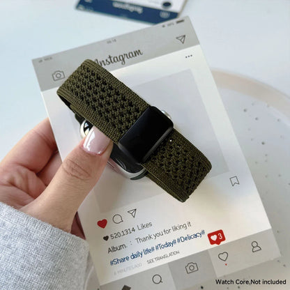 Bracelet magnétique en nylon pour Apple Watch, compatible avec les tailles 40mm, 44mm, 45mm, 46mm, 49mm, 41mm, 38mm, et les séries iWatch SE, 7, 6, 8, 9, 10, Ultra 2