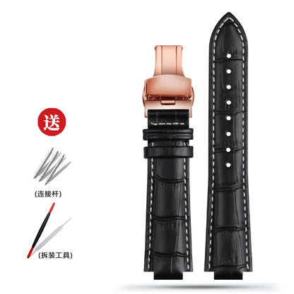 Cinturino dedicato per orologio LV serie Drum Q1121 per uomo e donna, cinturino in vera pelle Q114k.