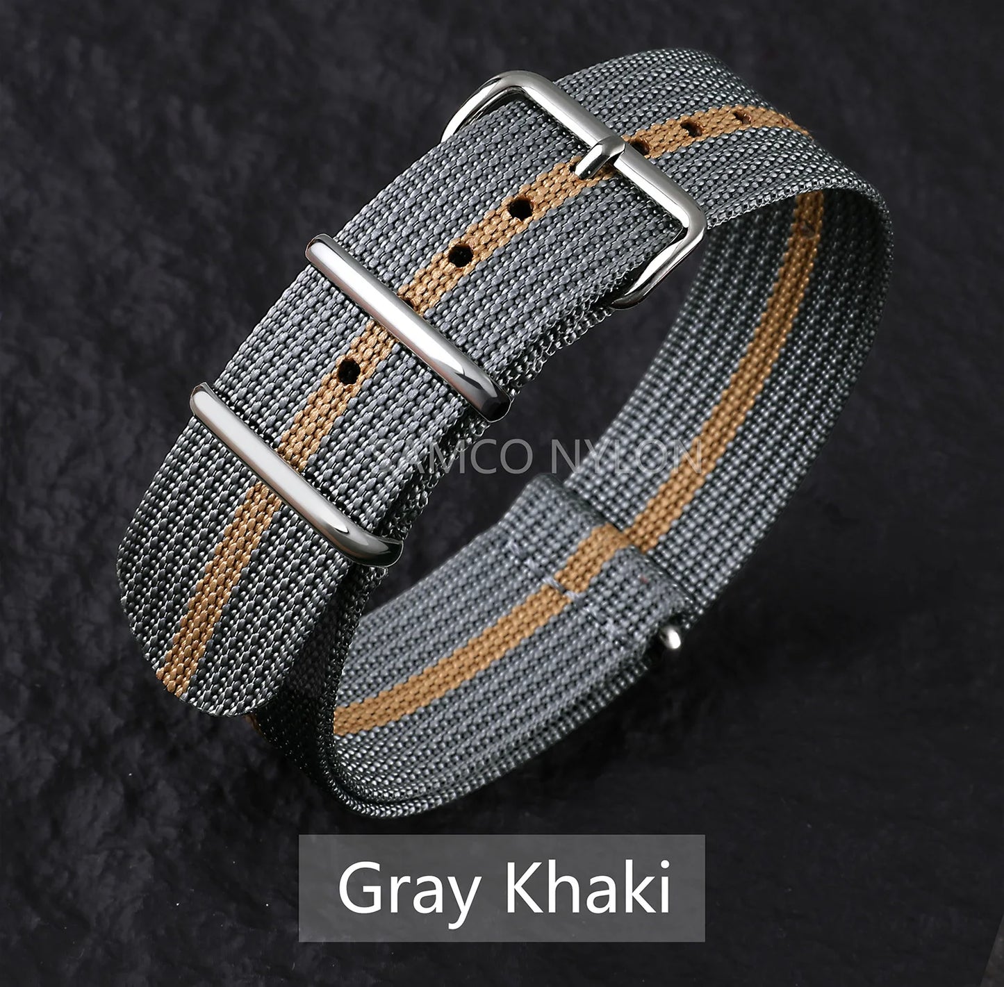 Bracelet de montre en Nylon nervuré 20mm 22mm bracelets de montre confortables boucle militaire lavable Blet pour hommes bracelets de montre