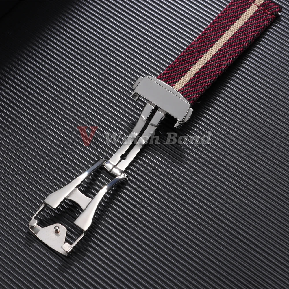 Cinturino per orologio in Nylon da 20 mm, sportivo, per Rolex, Tissot, Tudor, Seiko, cinturino di ricambio, Bracciali morbidi