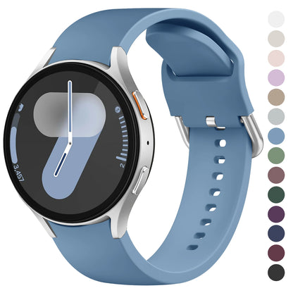Bracelet en Silicone souple pour Samsung Galaxy Watch FE 7 6 5 4 44mm 40mm 5 Pro 45mm, pour Galaxy Watch 6 Classic 43mm 47mm