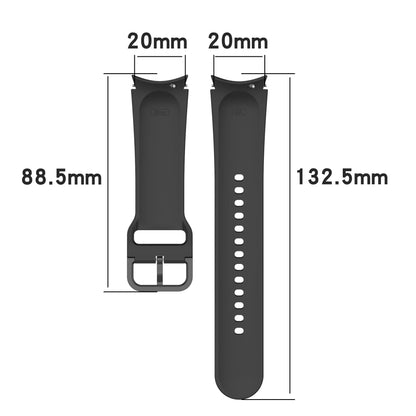 Bracelet en Silicone pour Samsung Galaxy Watch 7 6 5 4 44mm 40mm pro 45mm Sport 20mm Bracelet de montre Galaxy Watch6 Classic 43mm 47mm