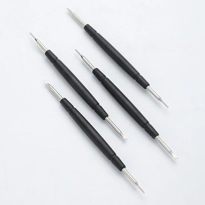 Kit di riparazione orologi da 2 pezzi: Strumento di rimozione delle barrette a molla per la regolazione del cinturino dell'orologio, strumento da orologiaio