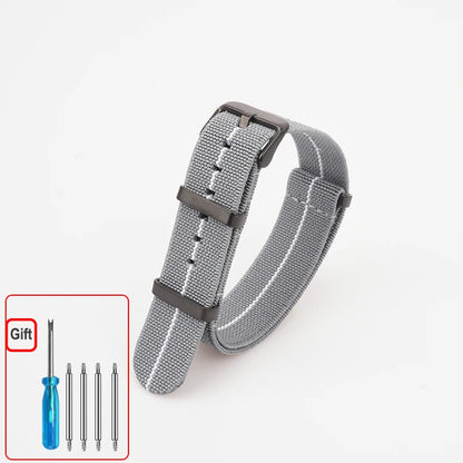 Cinturino per orologio NATO, paracadute in nylon elastico