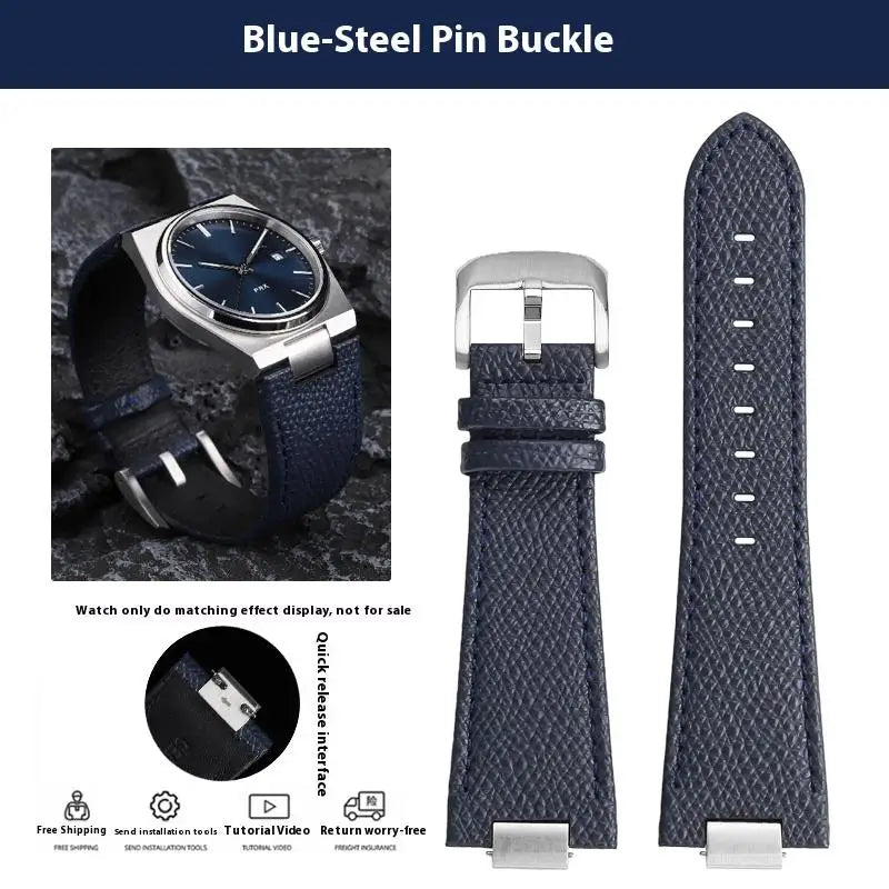 Pour Tissot 1853 Super Player PRX série T137.410/T137.407 bracelet de montre en cuir véritable T137 bracelet de montre en cuir surélevé pour hommes 12mm