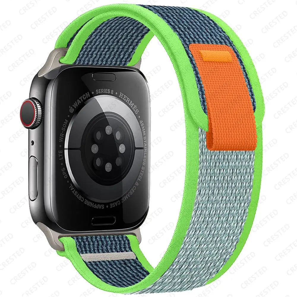 适用于 Apple Watch Ultra 3 2 的 Trail 回环式表带，49mm 46mm 44mm 45mm 40mm 41mm 42mm，兼容 iWatch 系列 11 10 SE 9 8 7 的表带 Correa