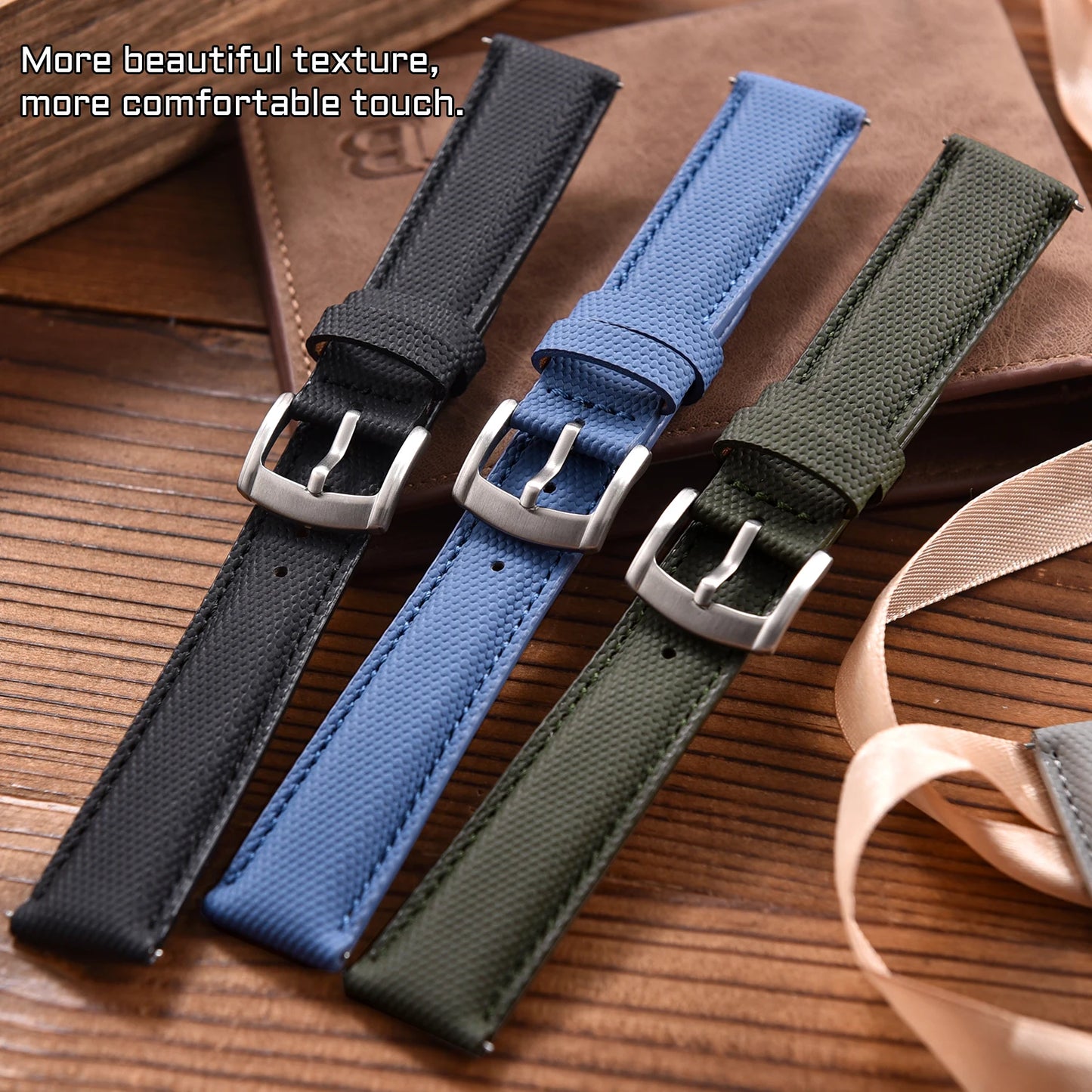 Cinturino per orologio in nylon Sailcloth 18 19 20 22 mm, cinturino in pelle a sgancio rapido per Omega Seiko Tissot, cinturino universale