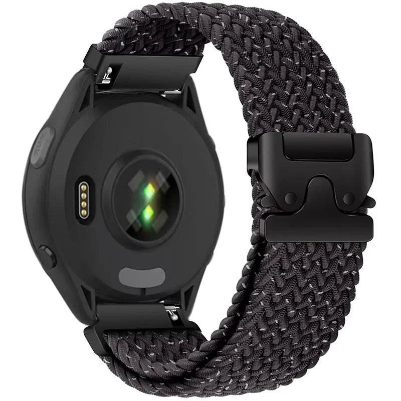 Bracelet à boucle tressée pour Garmin Forerunner 965 970 265 165 570, boucle de Parachute, bracelet de montre en Nylon Garmin Venu 4/3/2 Active 6-5