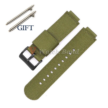 Nylon Strap for Casio F91W AE-1200 1300 F-108 SGW-300/400/500 W-800H, Quick Release Canvas Watch Band, Men's Accessories, 16mm 18mm