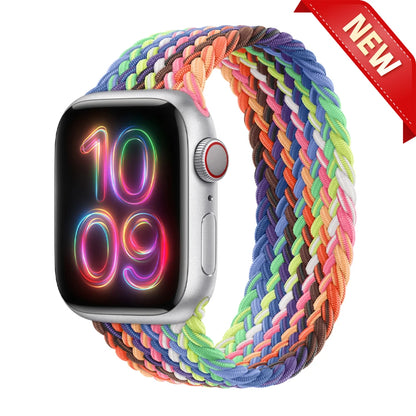 Bracelet tressé Solo Loop pour Apple Watch, 46mm 44mm 40mm 45mm 41mm 42mm, Correa, iWatch Series 11 10 9 SE 8 7 6 5 4 3