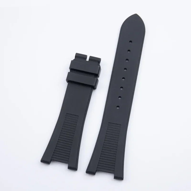 Maglia terminale 25x12,5 mm con accessori morbidi per cinturino in gomma fluorurata per braccialetto Patek Philippe per cinturino Nautilus 5711/5712/5980