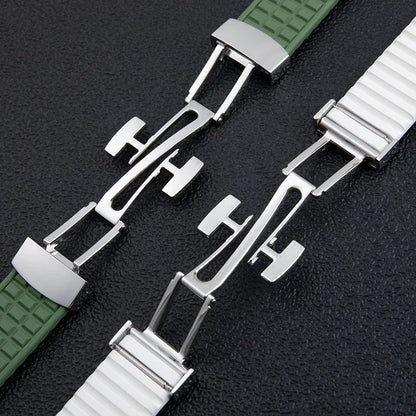 Premium FKM Fluorine Rubber Watch Strap, 19mm, for Patek, for Philippe, for Aquanaut 5067A-001