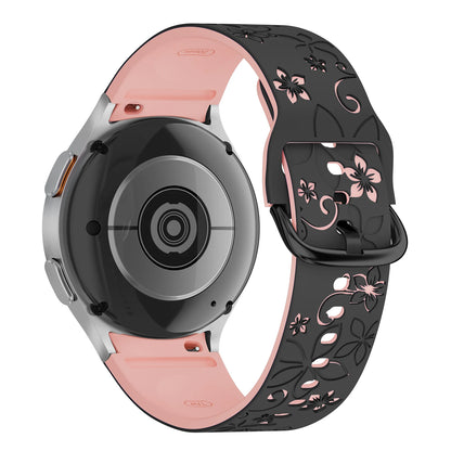 Bracelet en Silicone pour Samsung Galaxy Watch 7 6 5 4 FE/5Pro 45mm sans espaces Sport Correa gravé Galaxy Watch6 Classic 43mm 47mm