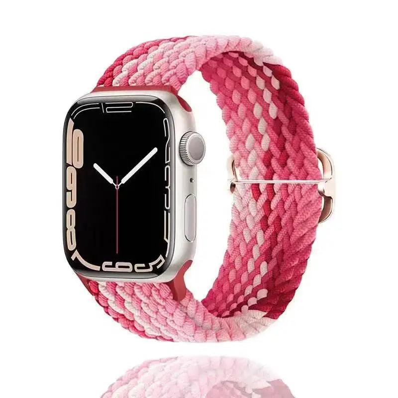 Cinturino in nylon intrecciato traspirante e morbido per Apple IWatch Series 11 10 9 8 7 6 5 4 SE 40/41/42/44/45/46mm